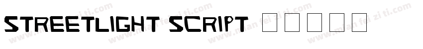 streetlight script字体转换